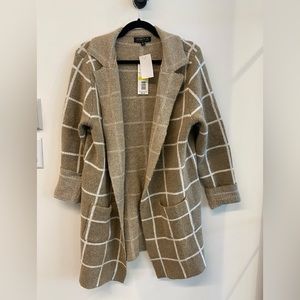 Window Pane Cardigan Sweater